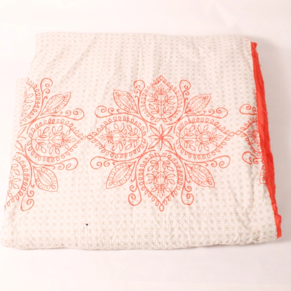 Smith Street Home Collection 7 Piece Bed Set Orange & White Size King