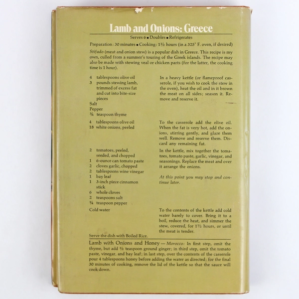 Vintage The One Dish Cookbook by Robert Ackart 1975 Hardcover Dust Jacket