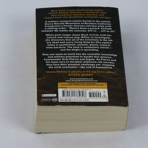 The 6th Extinction by James Rollins - Sigma Force Novel - Pre-owned Paperback