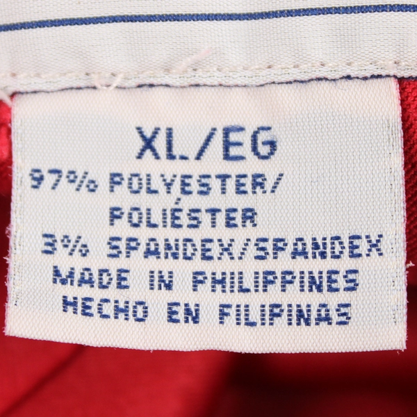 Basic Editions Red Long-Sleeved Button-Up Shirt Women's Size XL