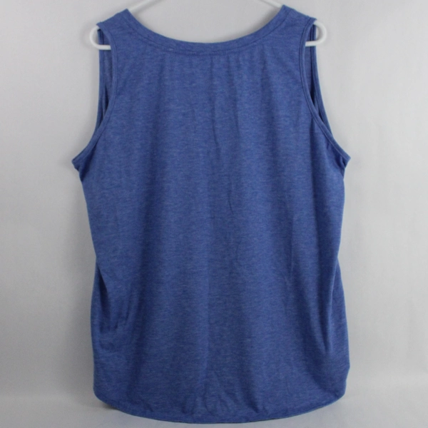 Unbranded Blue V-Neck Muscle Tee Men's Size 2XL