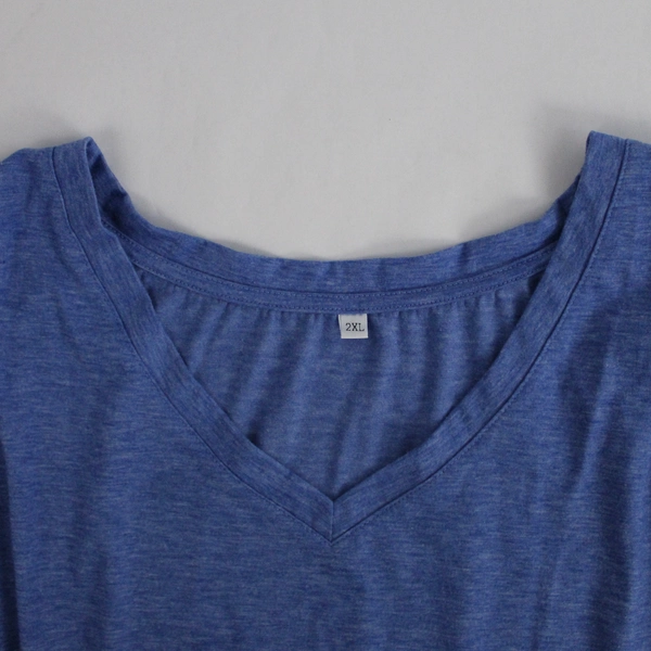 Unbranded Blue V-Neck Muscle Tee Men's Size 2XL