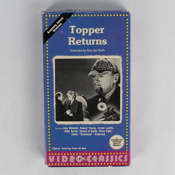 Topper Returns Viking Video Classics VHS 1986