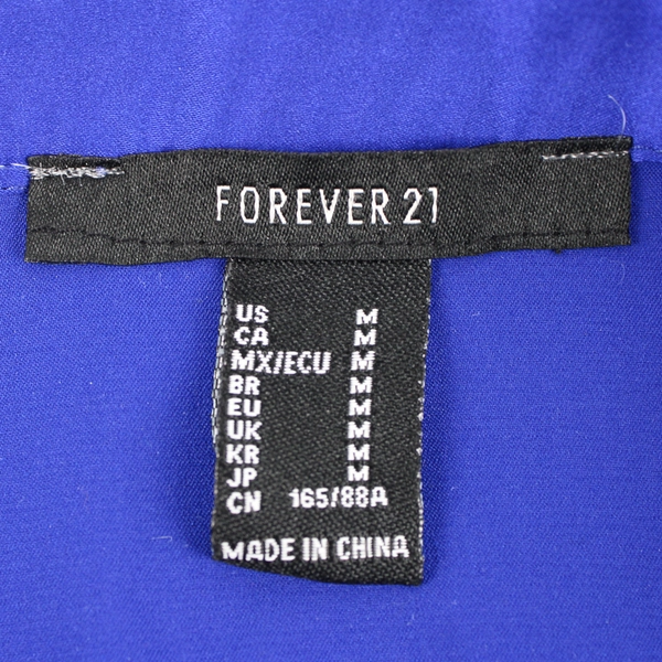 Forever 21 Indigo Midi Skirt Women's Size Medium