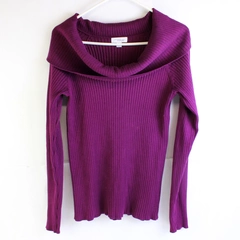 Great Northwest Indigo Purple Long Sleeve Off Shoulder Sweater Size XL