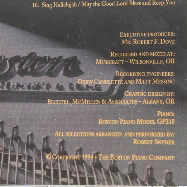 Keys of Praise CD by Robert Snyder, Boston Music 1994, Pre-owned, Untested