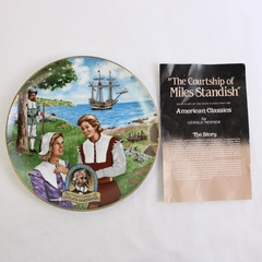 The Ghent Collection American Classics The Courtship Of Miles Standish Plate COA