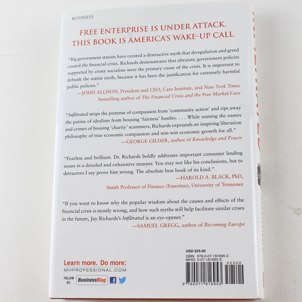 Infiltrated by Jay W. Richards 2013 Hardcover - Political Financial Analysis