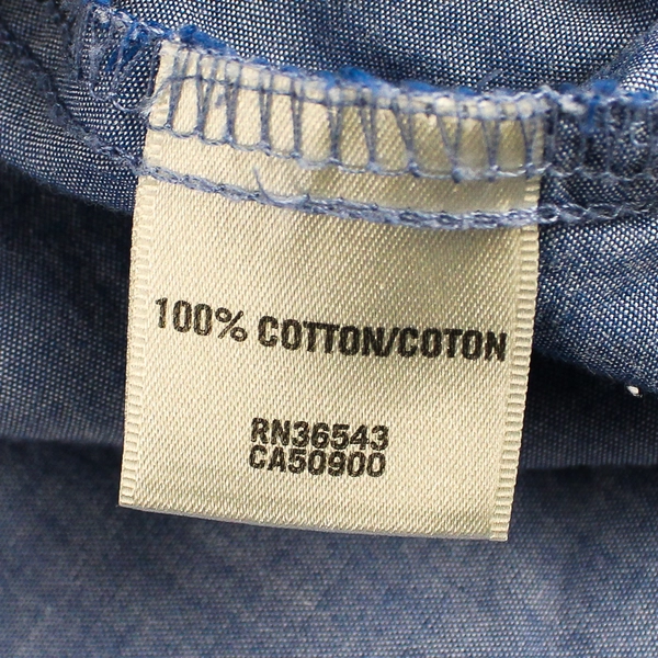 Van Heusen Blue 1/2-Button 100% Cotton Shirt Women's Size XL