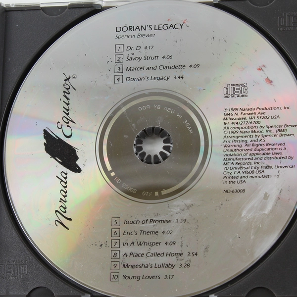 Signed Spencer Brewer "Dorian's Legacy" CD - Pre-Owned, Plays Well
