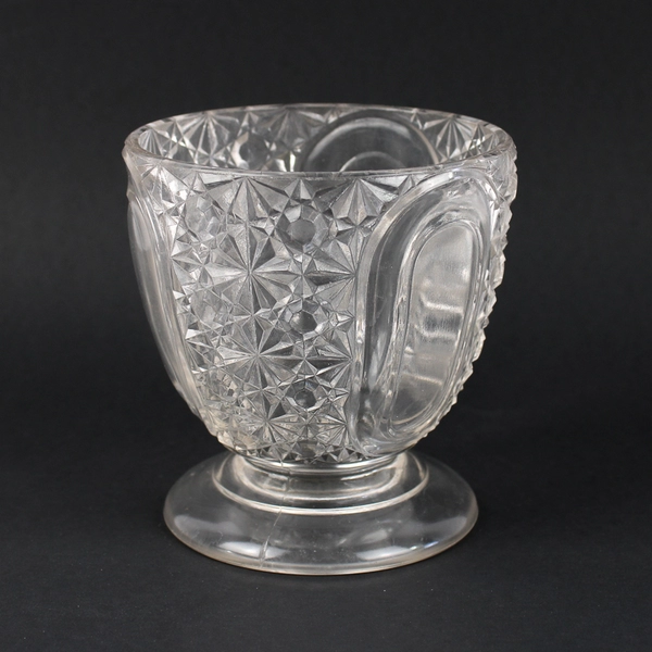 Vintage EAPG Star Oval Footed Candy Dish No Lid