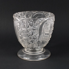 Vintage EAPG Star Oval Footed Candy Dish No Lid