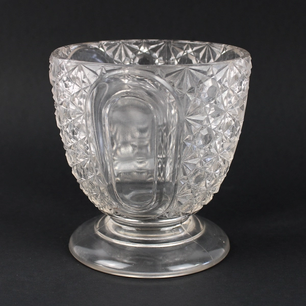 Vintage EAPG Star Oval Footed Candy Dish No Lid