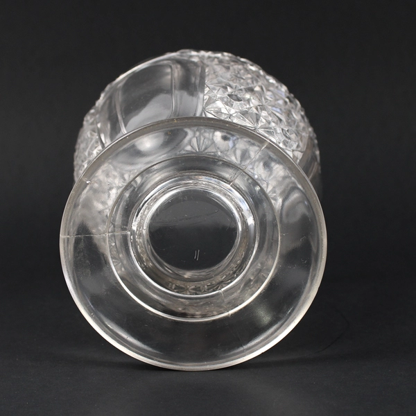 Vintage EAPG Star Oval Footed Candy Dish No Lid