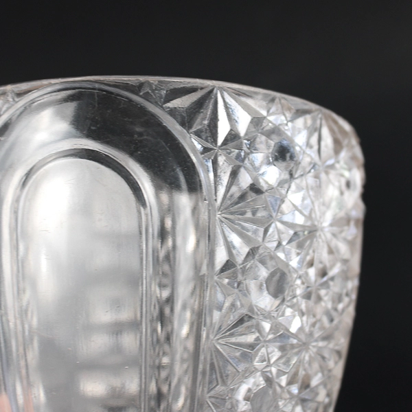 Vintage EAPG Star Oval Footed Candy Dish No Lid