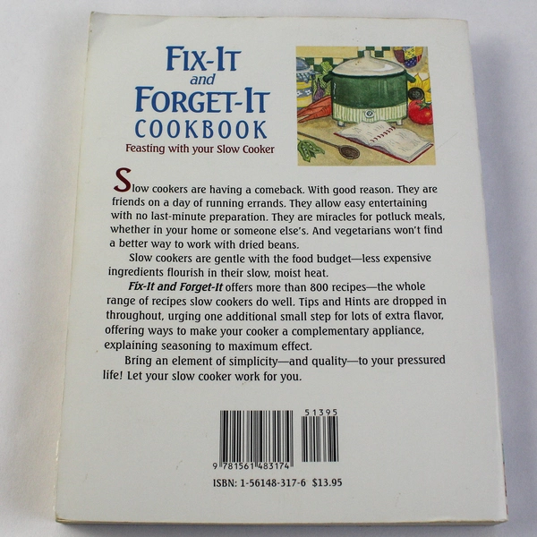 Fix It and Forget It Cookbook by Dawn Ranck, 2013, Pre-Owned, Slow Cooker