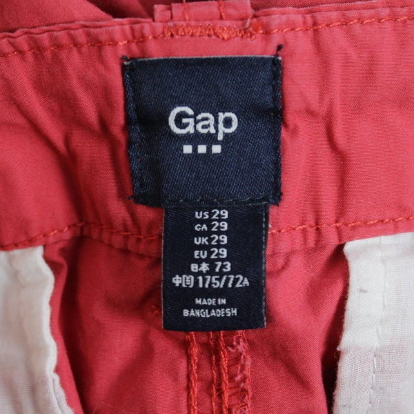 Gap Red Cotton Drawstring Bermuda Shorts Men's Size 29