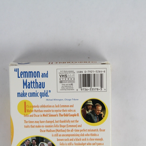 The Odd Couple II VHS 1998