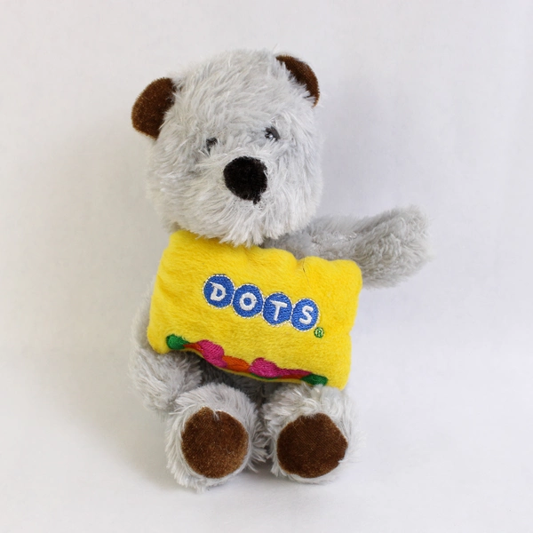 Good Stuff Dots Candy Teddy Bear Gray Plush Doll Toy 2005