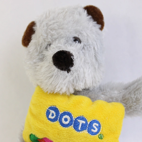 Good Stuff Dots Candy Teddy Bear Gray Plush Doll Toy 2005