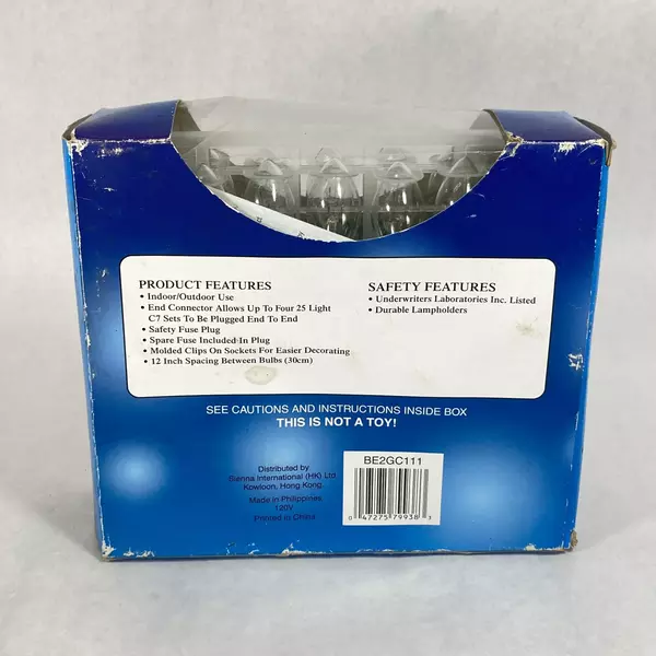 2 Boxes Of Sienna Color of Christmas 25 C7 Indoor Outdoor Light Strings Work