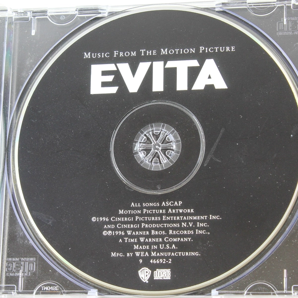 Evita Soundtrack CD Andrew Lloyd Webber Madonna 1997 Good Condition