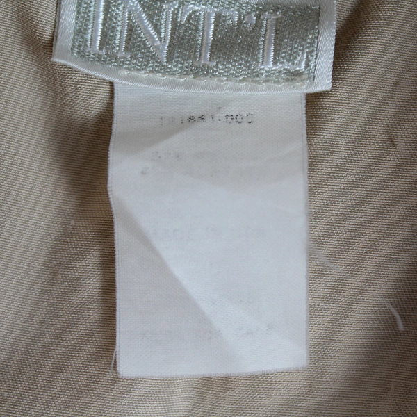 Moda Int'l Beige Long-Sleeved Button-Up Shirt Women's Size Large