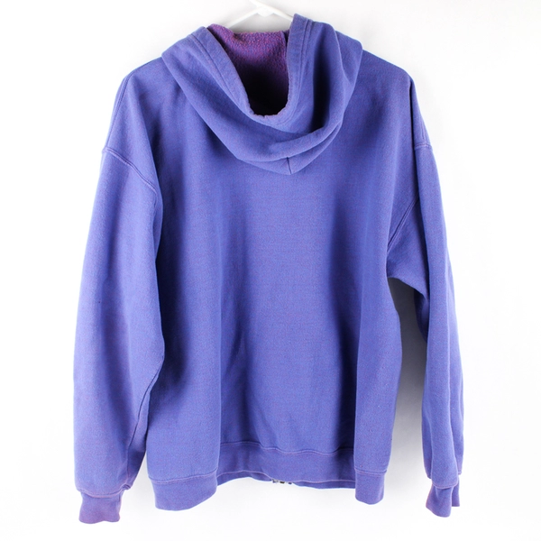 Gildan Heavy Blend Sunriver Oregon Purple Zip-Up Hoodie Women's Large Flawed
