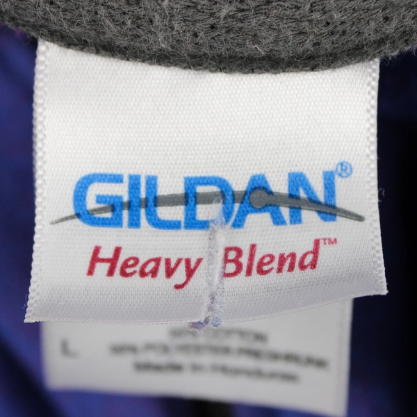 Gildan Heavy Blend Sunriver Oregon Purple Zip-Up Hoodie Women's Large Flawed