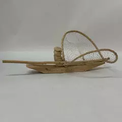 Vintage 1968 Janitzio Pátzcuaro Mexico Hand Carved Folk Art Fisherman Figurine