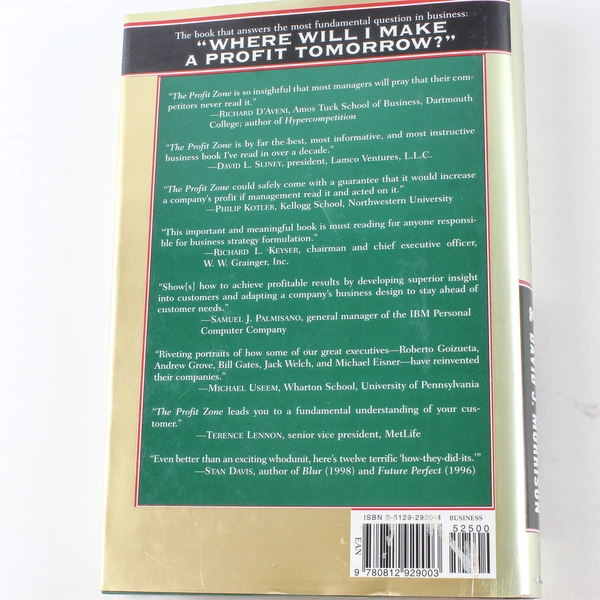 The Profit Zone by Slywotzky & Morrison 1997 Hardcover - Good Condition