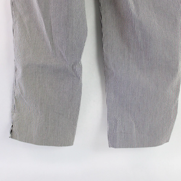 Anne Klein Women's 12P Black White Striped Stretch Cropped Pants