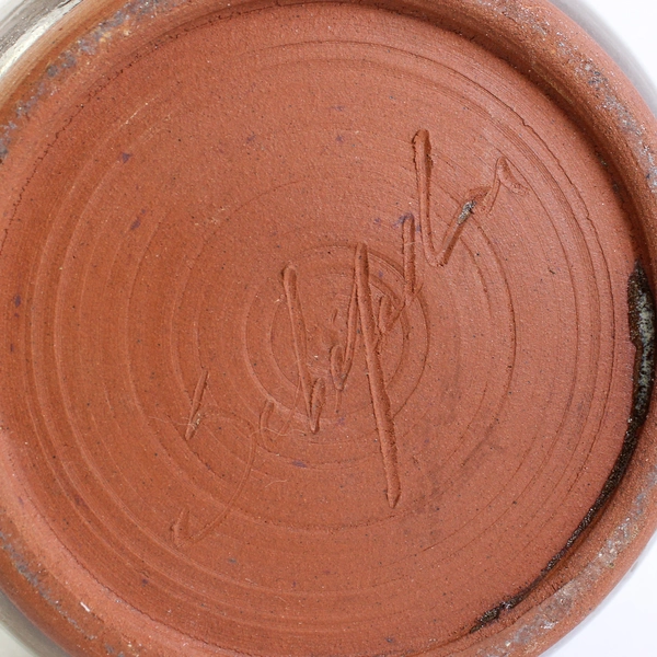 Signed Artisan Brown Teapot w/ Lid Low Fire Ceramic Simple