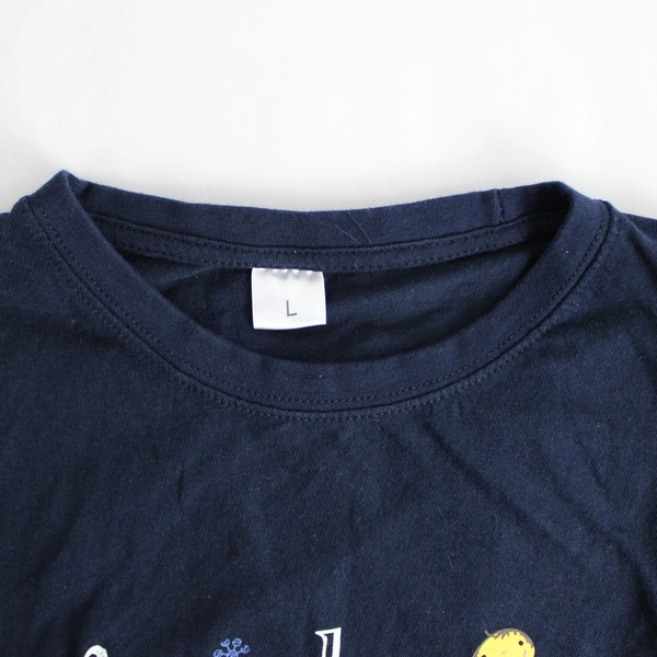 I Make Wishes Come True Navy Blue Graphic Cotton T-Shirt Women's Size Large