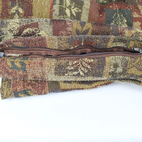 Sis Covers Red and Brown Leaf Pattern Twin Sized Duvet Cover