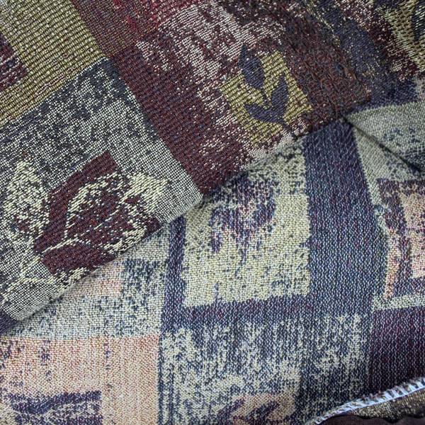 Sis Covers Red and Brown Leaf Pattern Twin Sized Duvet Cover