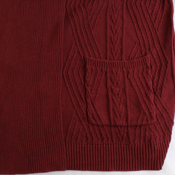 St. John's Bay Red Open-Front Knit Cardigan Women's Size 0X