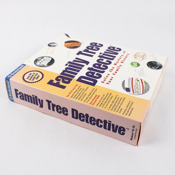 1999 Broderbund Family Tree Detective For Windows 95 or 98 NIB