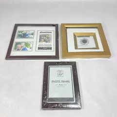 3 Special Moments Photo Frames Brown 8 x 8 Brown 4 x 6  And Gold 3.5 x 3.5 