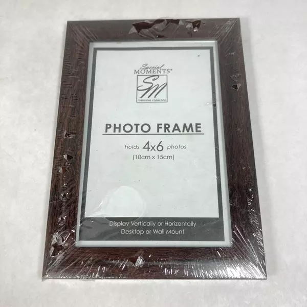 3 Special Moments Photo Frames Brown 8 x 8 Brown 4 x 6  And Gold 3.5 x 3.5 