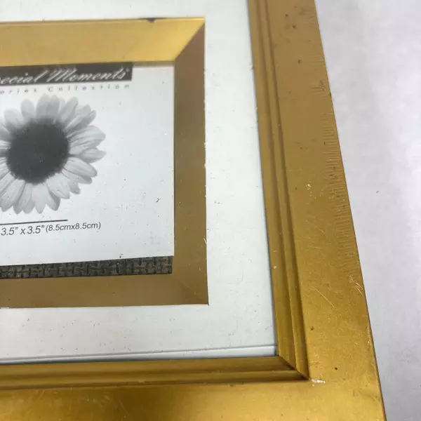 3 Special Moments Photo Frames Brown 8 x 8 Brown 4 x 6  And Gold 3.5 x 3.5 