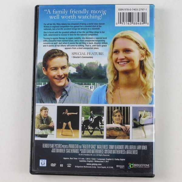 Healed by Grace DVD 2012 - Inspirational Faith & Healing Movie, Good Condition
