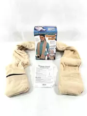 2009 Telebrands Therma Scarf Camel Microwaveable with Pockets - Pre-owned
