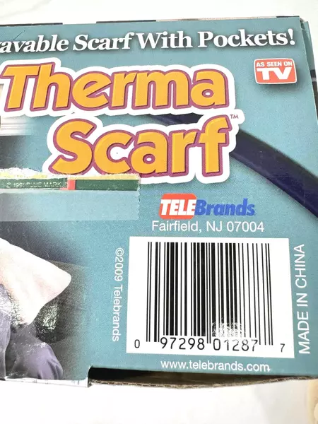 2009 Telebrands Therma Scarf Camel Microwaveable with Pockets - Pre-owned