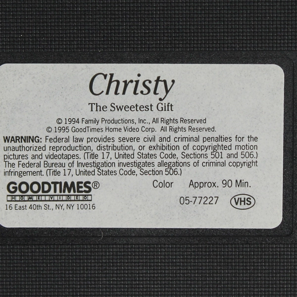 Christy: The Sweetest Gift (VHS, 1995)