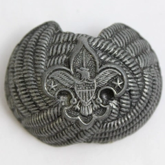 Vintage Boy Scouts of America Metal Neckerchief Scarf Tie Holder