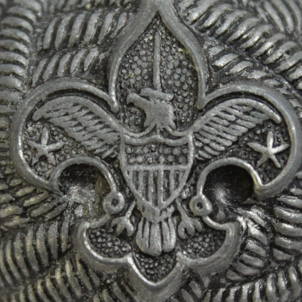 Vintage Boy Scouts of America Metal Neckerchief Scarf Tie Holder