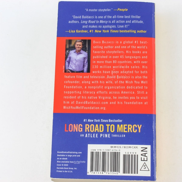 Long Road to Mercy by David Baldacci - Atlee Pine Thriller - Good Condition
