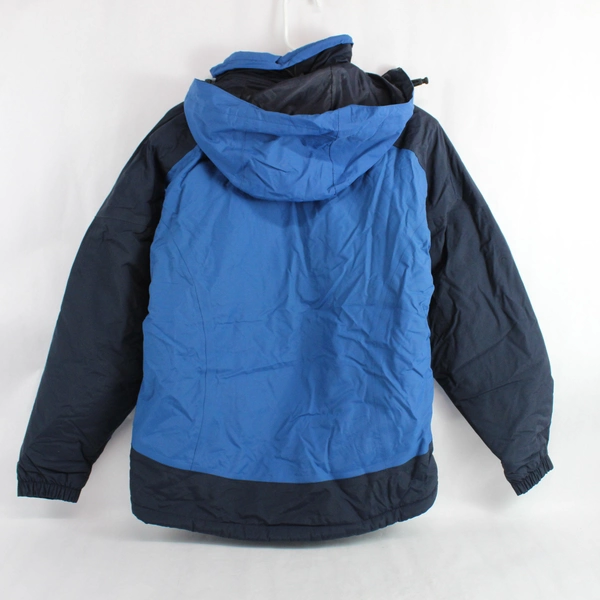 Port Authority Blue & Black Full-Zip Jacket Concealed Pockets Women's Medium