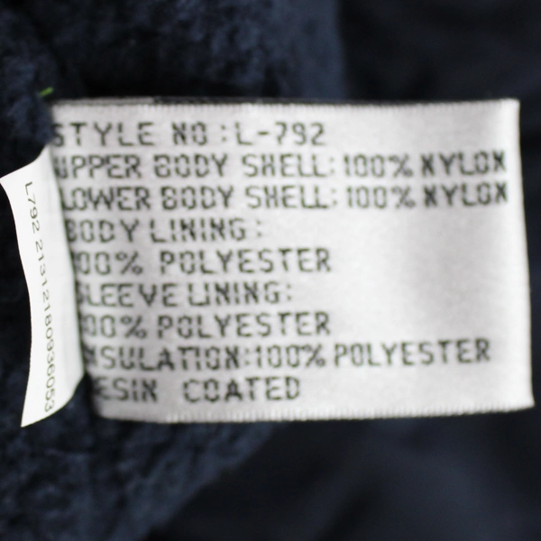 Port Authority Blue & Black Full-Zip Jacket Concealed Pockets Women's Medium